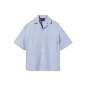 GUCCI Lido FW25 Fall Collection Shirt Men's Light Blue