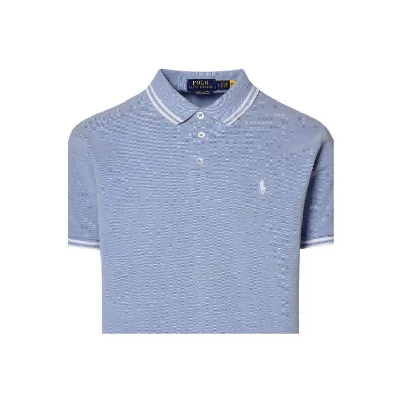 Polo Ralph Lauren Striped Edge Pique Short Sleeved Polo Shirt-3