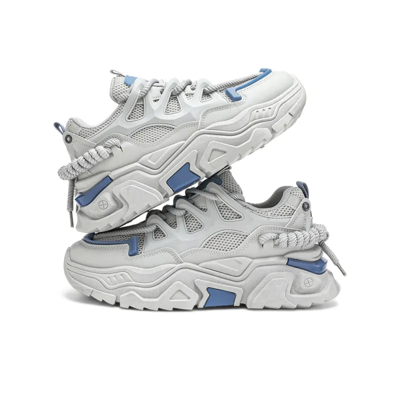 HACKBUTEER Low Top Chunky Sneakers Men's Box Included-11