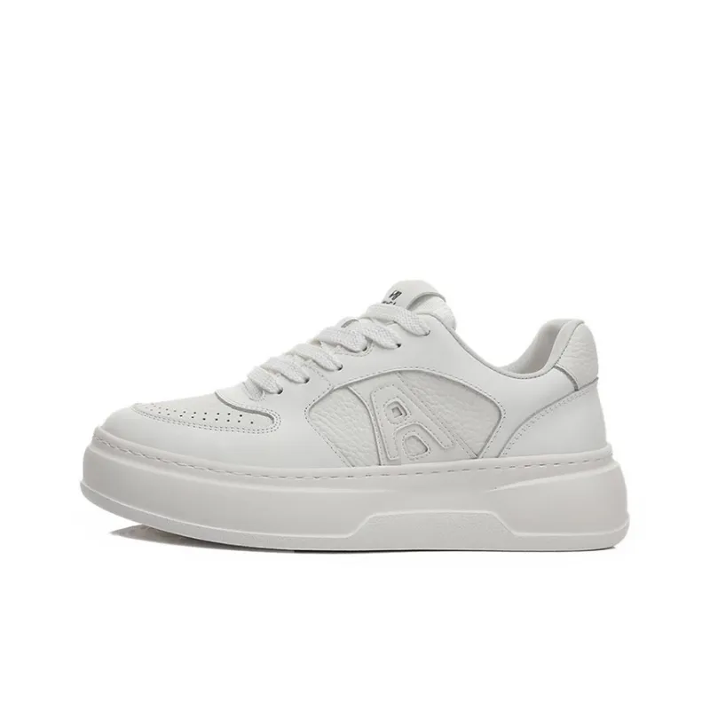 Bansley Low Top Skateboard Shoes Men's White-0