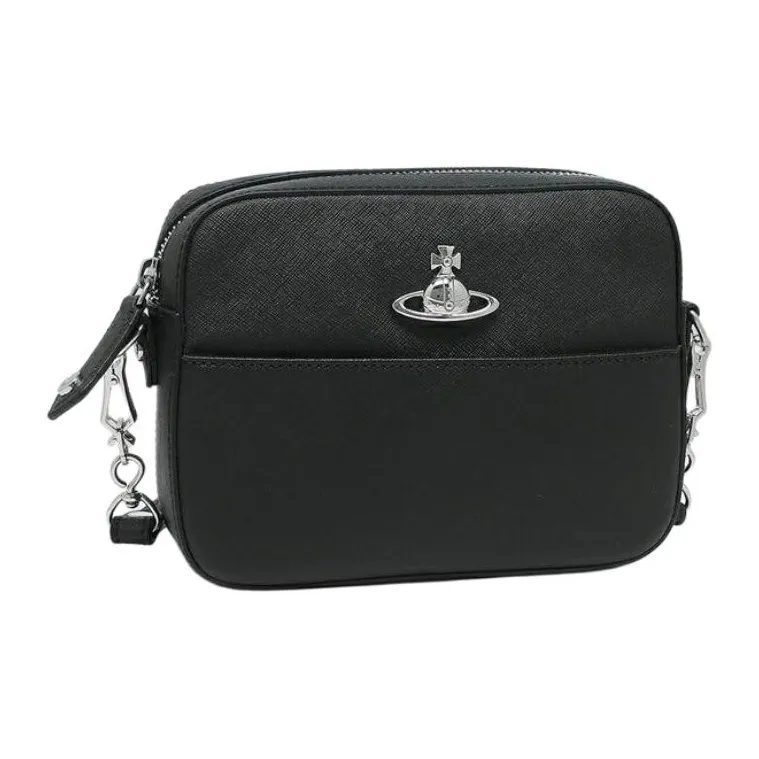 Vivienne Westwood Leather Crossbody Bag, Shoulder Bag Women's Black-1