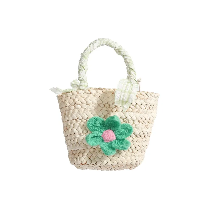 YZUE Woven Handbag Regular Women's Pink/Blue/Green/Yellow-9