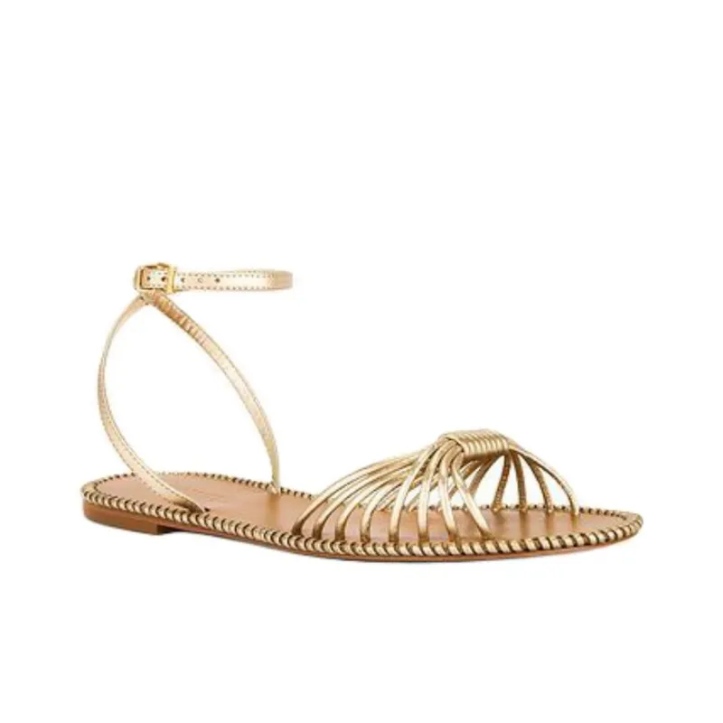 Schutz Livia Sandal One Strap Sandals Women's Gold-2