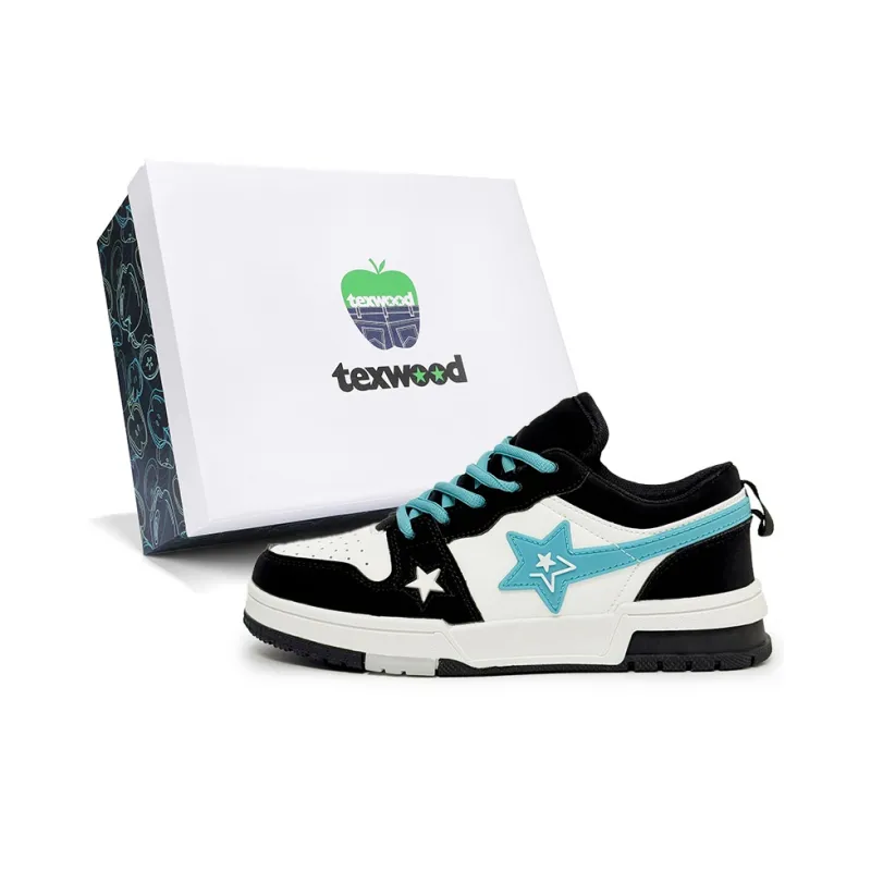 TEXWOOD Abrasion Resistant Balance Lightweight Low Top Skateboard Shoes Unisex Box-15