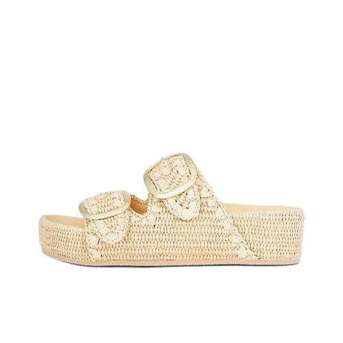 Loeffler Randall Slide Slippers 4cm Women's Beige