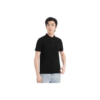 LESS IS MORE Polo Shirts Men Black 25XTX5131S