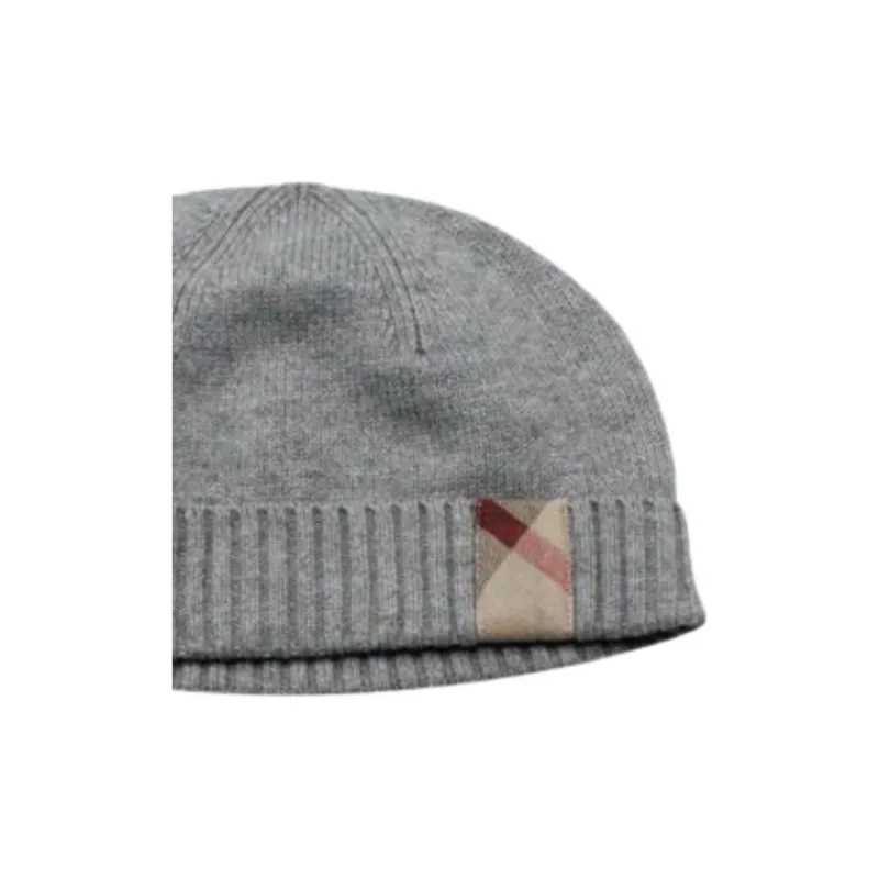 Burberry Check Patch Ribbed Beanie-1