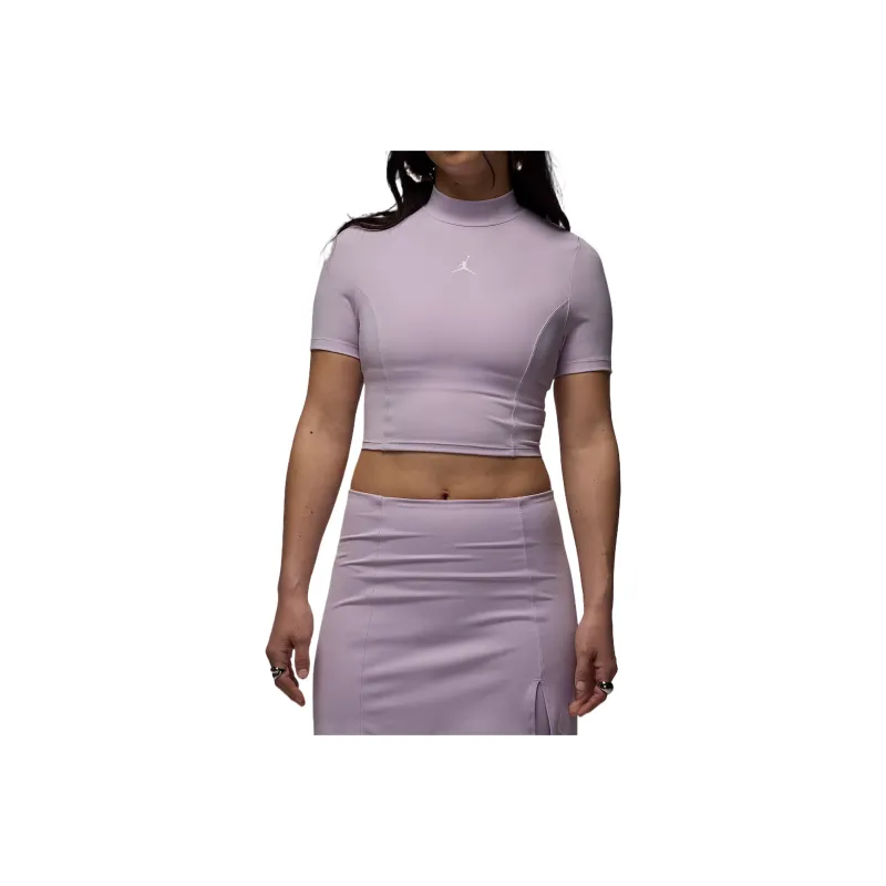 Jordan Women's Short Sleeve Knit Crop Top-0