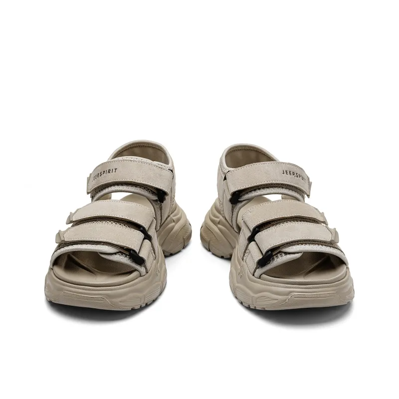 JEEP SPIRIT Beach Sandals Men's Brown-2