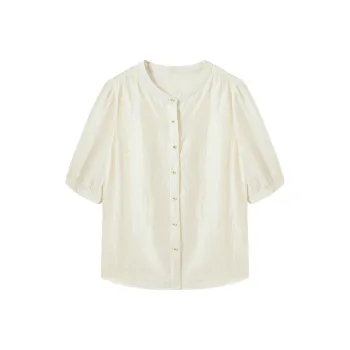 Hang Yi Court Shirts Women's Beige