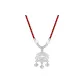 "Fu" Character Decorations Longevity Locks Necklace[Red String]