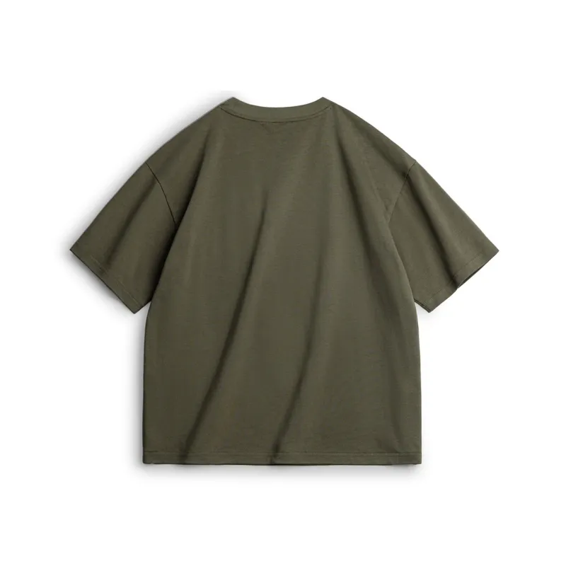 MADEN T Shirts Men Army Green-1