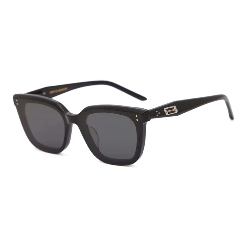 GENTLE MONSTER Acetate Irregular Shape Sunglasses Women's Black-0