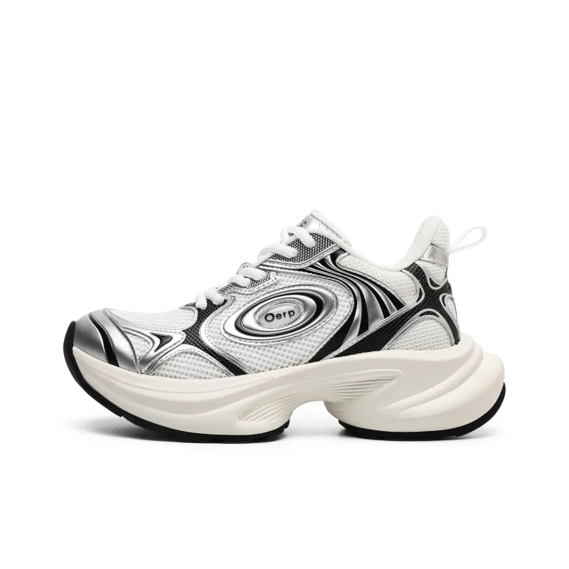 Hong Kong Meng Slip Resistant, Abrasion Resistant, Breathable Low Top Chunky Sneakers Unisex-5