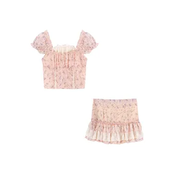 PLANE DRIFT Two Piece Skirt Sets Women's