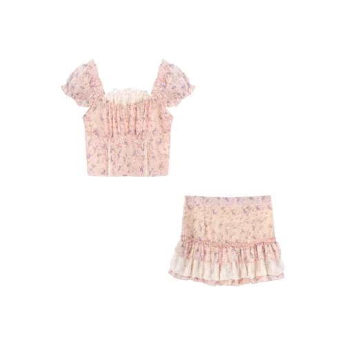 PLANE DRIFT Two Piece Skirt Sets Women's