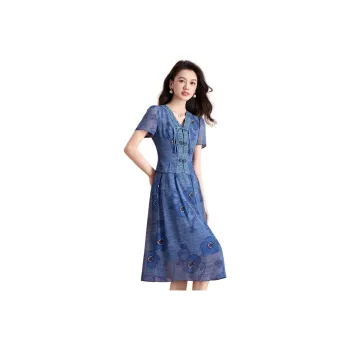 Mylan Two Piece Skirt Sets Women's Blue