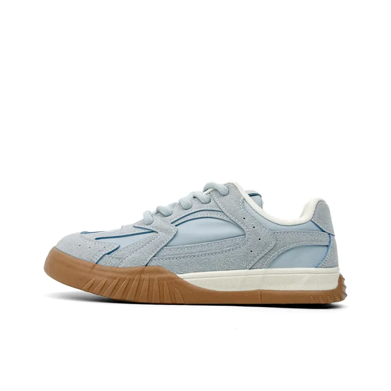 Mengsai Cushioning, Wear Resistant Low Top Skateboard Shoes Men's Light Blue-1