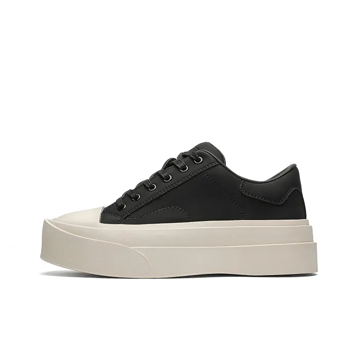 MOMGOG Low Top Skateboard Shoes Men's Black-0