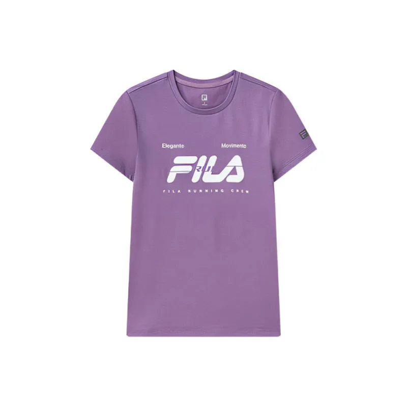 FILA Running Regular T Shirt Women's Crimson Lotus Purple-0