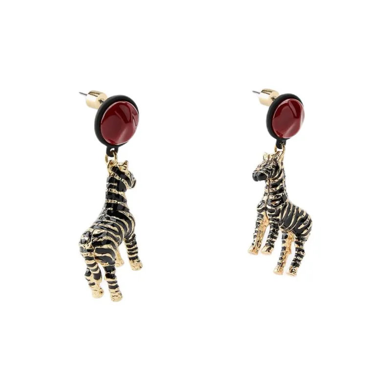 ZARA Metal Earrings Women's Gold-1