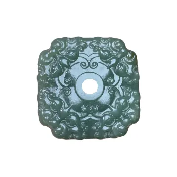 BUDOUXIAOAI Hetian Jade Pendants Green Jade Unisex