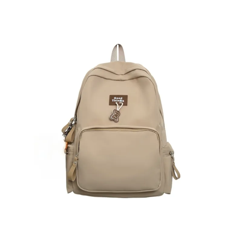 AIBAG Nylon Backpack Unisex White/Black/Khaki/Blue-12
