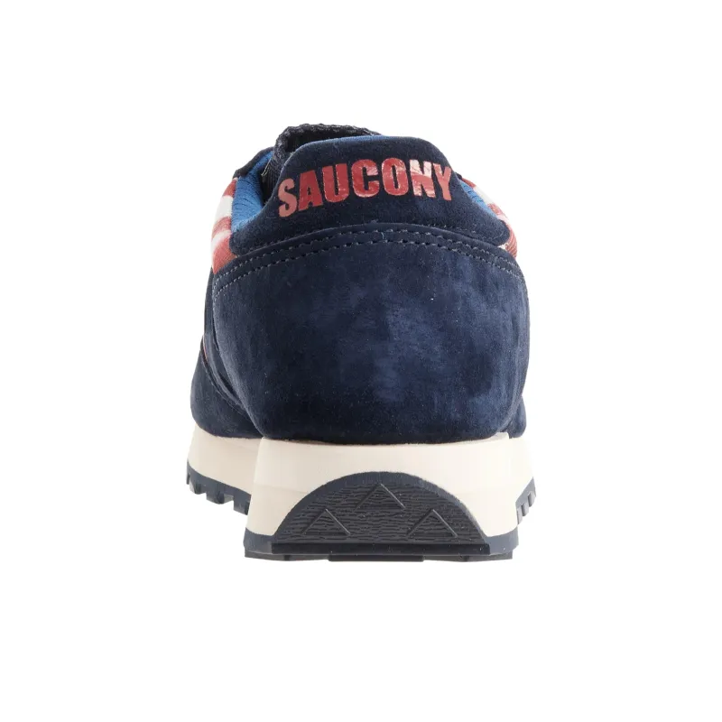 Saucony Jazz 81 Anti Slip Wear Resistant Low Top Running Shoes Women's Blue-3
