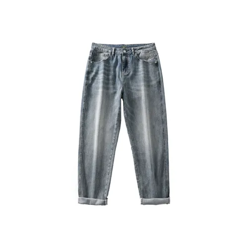 Jeep Fashion Sports Collection Jeans Unisex Black Gray