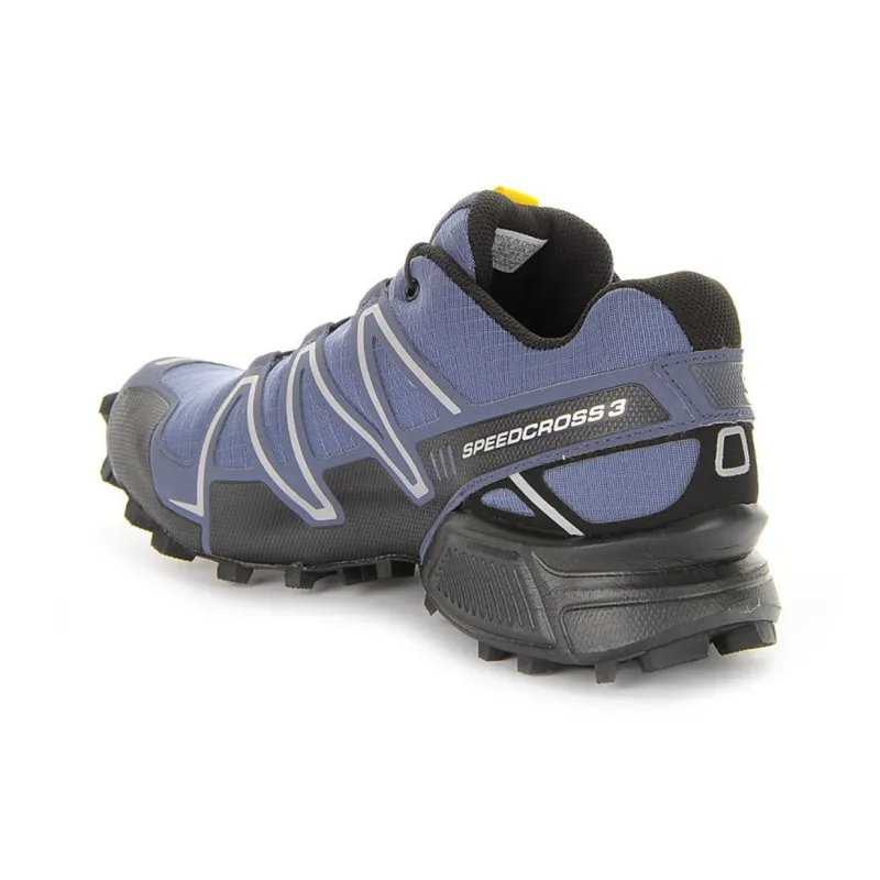 SALOMON Speedcross 3 Anti Slip Wear Resistant Low Top Casual Running Shoes Men's Blue-3
