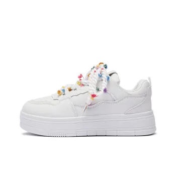 VKOI 1999 Wear resistant And Lightweight Low Top Skateboard Shoes Women's White