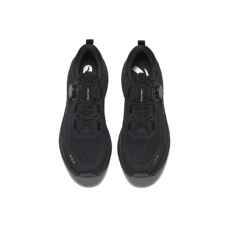 CHAOJIANTA Slip Resistant Cushioning And Breathable Low Top Casual Running Shoes Men's Black-2