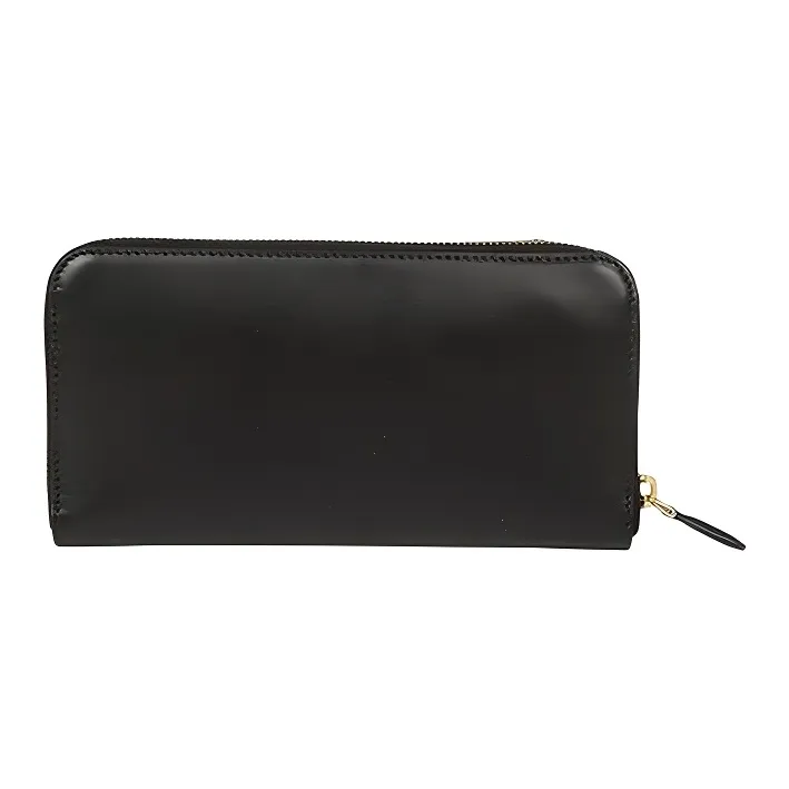 PRADA Cow Leather Clutch Wallet Men's Black-2