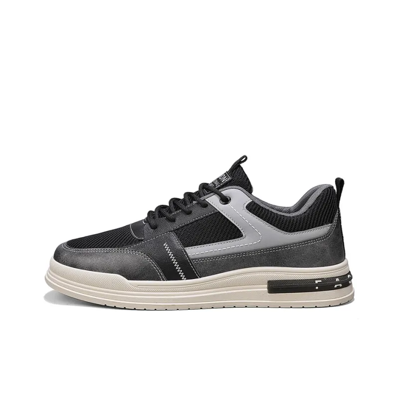 LONGDUIZHANG Slip Resistant Cushioning Abrasion Resistant Lightweight Low Top Skateboard Shoes Men's-10
