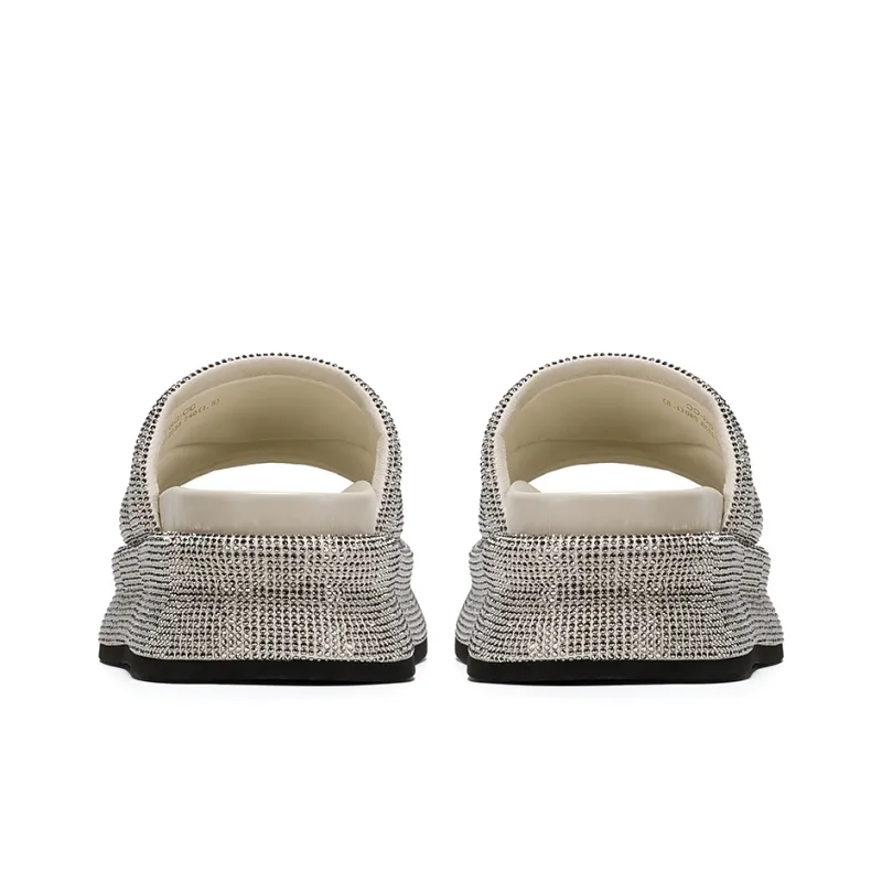 GG CC Rhinestone Slip Resistant Abrasion Resistant Slide Slippers Women's-11