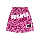 Pink Leopard Print Single Layer White Letter