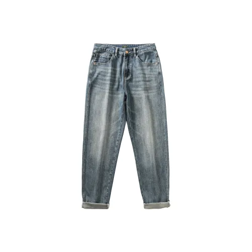 Jeep Fashion Sports Collection Jeans Unisex Black Gray