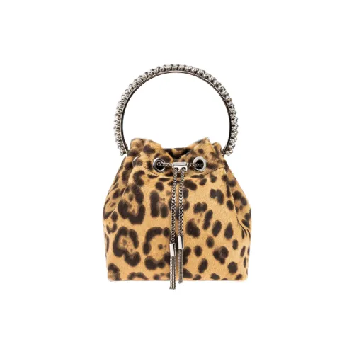 Jimmy Choo Leather Bucket Bag Handbag Women's Yellow