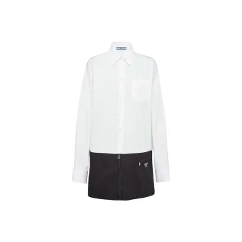 PRADA FW22 Long-Sleeved Dresses Women's White