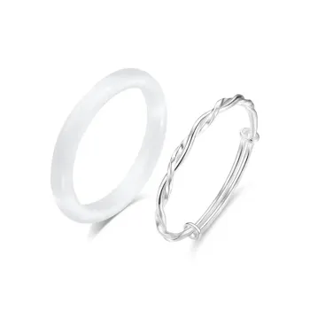 KING TAI SANG Glass Cat Eye Bangles Women's
