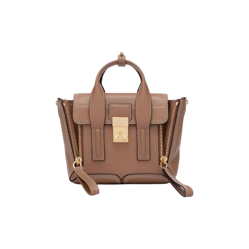 3.1 Phillip Lim Pashli Smooth Leather Handbag Shoulder Bag Crossbody Bag Mini Women's Camel-0