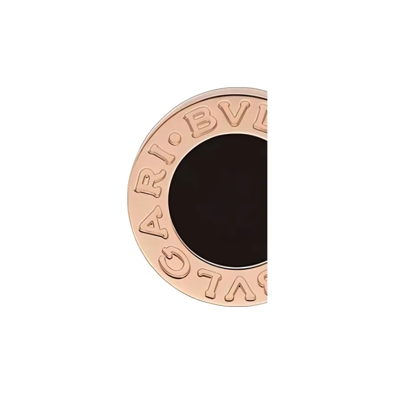 BVLGARI Rose Gold Stud Earrings Unisex-2