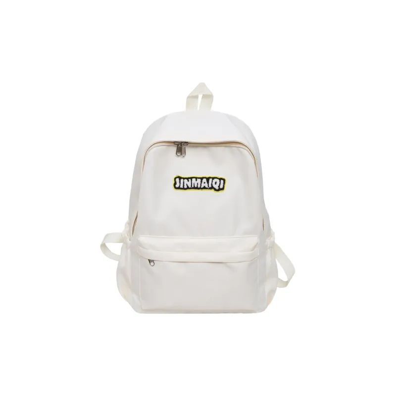 WICKBUEN Nylon Backpack Regular Unisex Green/White/Black/Red-6