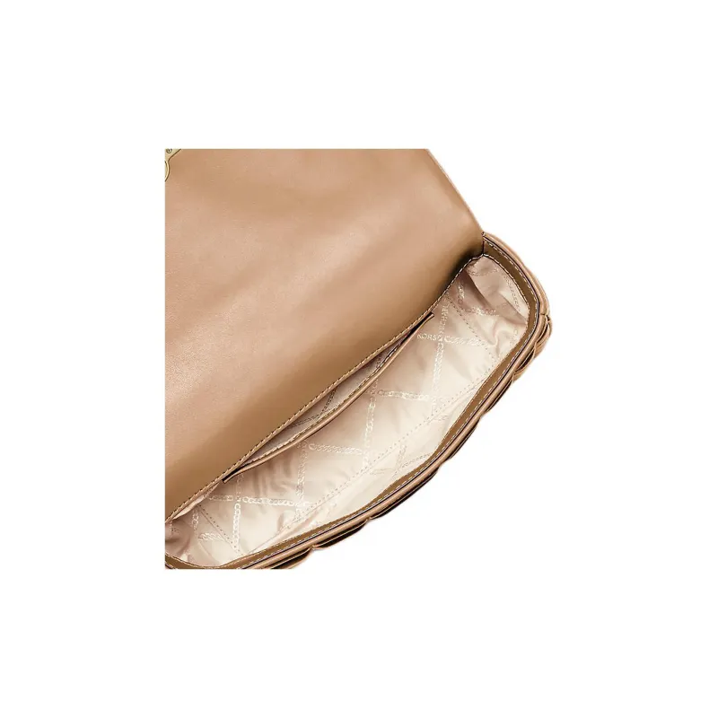 MICHAEL KORS Cow Leather Shoulder Bag Tubas Women's Light Brown-3