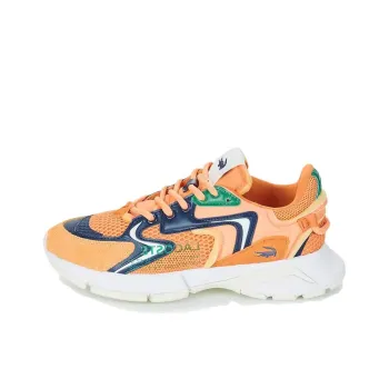 LACOSTE L003 Neo Anti Slip Wear Resistant Low Top Casual Shoes Women's Orange