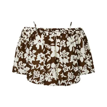 Hopeshow Shirts Women's Coffee Floral 622