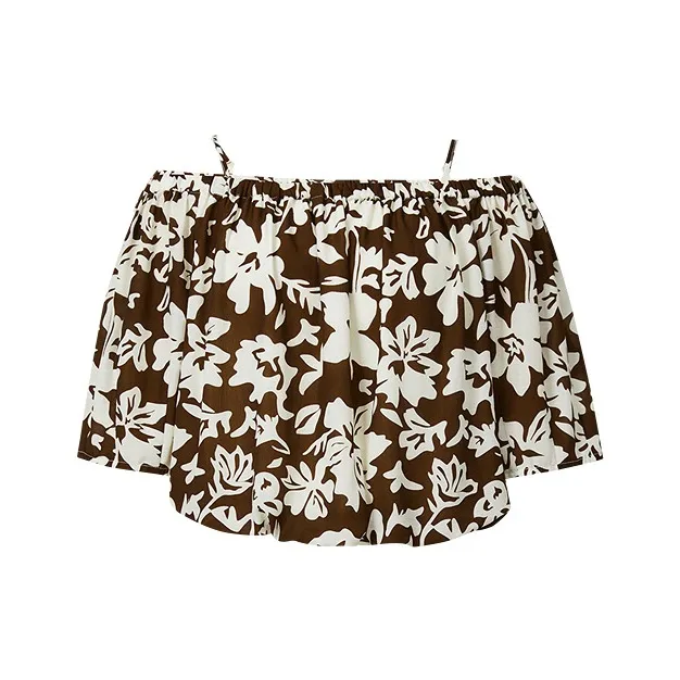 Hopeshow Shirts Women's Coffee Floral 622-0