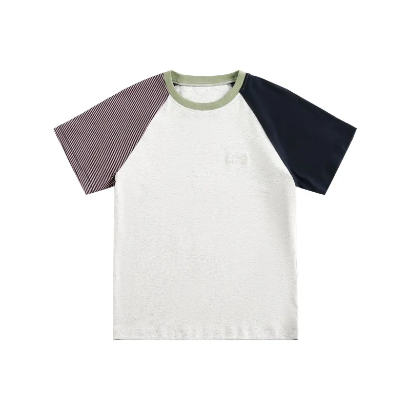 Vine Color Raglan Sleeve T Shirt Women's-2