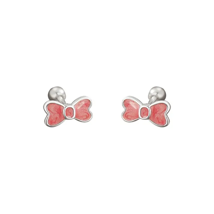 GIFT&CO S999 Fine Silver Stud Earrings Women's-0