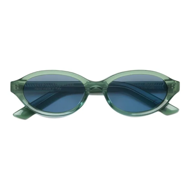 Retrosuperfuture Acetate Nylon Cat Eye Sunglasses Unisex Green-1